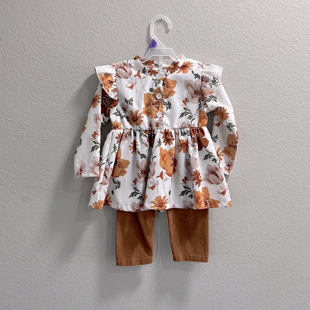 PatPat girls toddler two piece. 18-24 months.